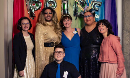 Glitz and glam in Oliver at the Pride Winter Ball