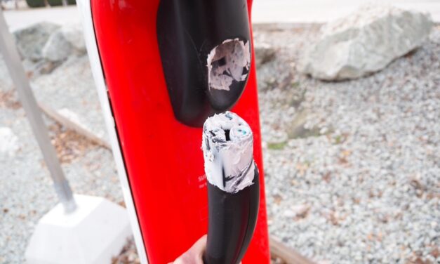 Tesla charging station vandalized in Osoyoos