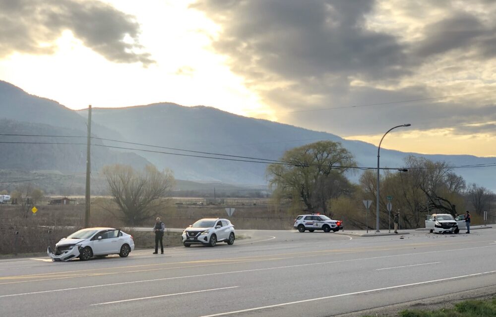 Morning vehicle accident at Road 22 and Hwy. 97
