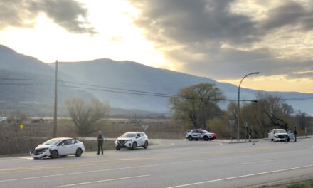 Morning vehicle accident at Road 22 and Hwy. 97