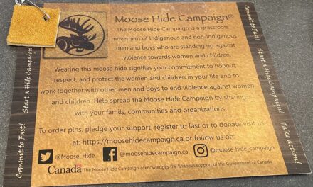 Oliver supporting Moose Hide Campaign 