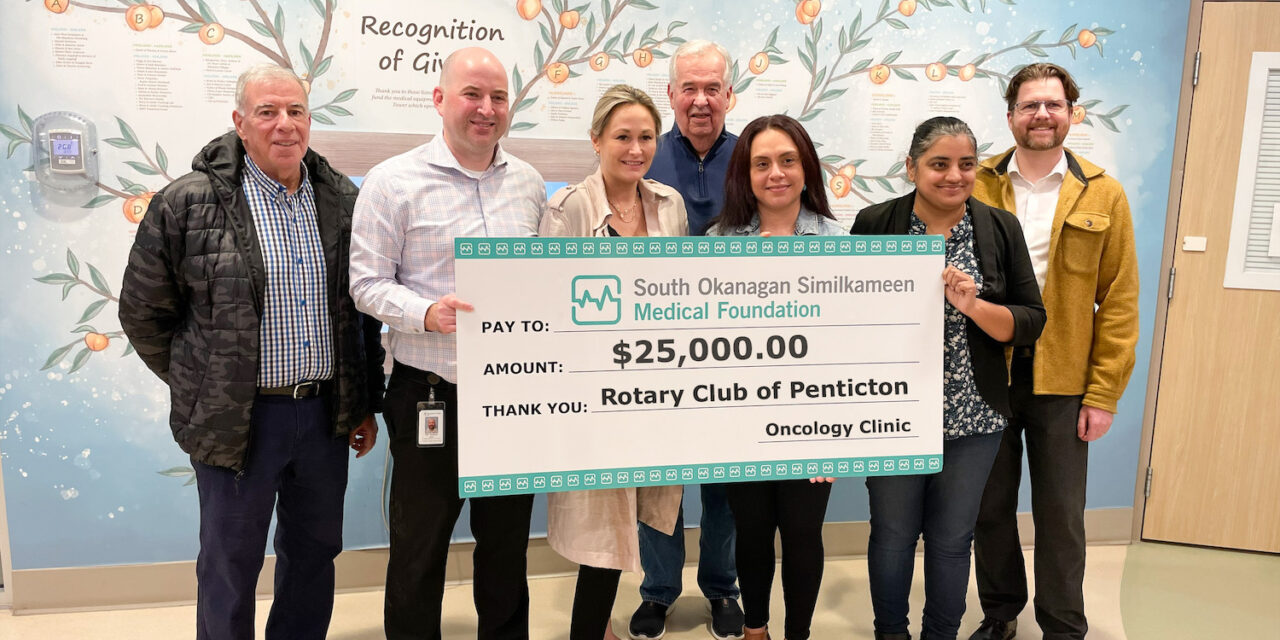 Rotary donation to foundation provides oncology clinic boost