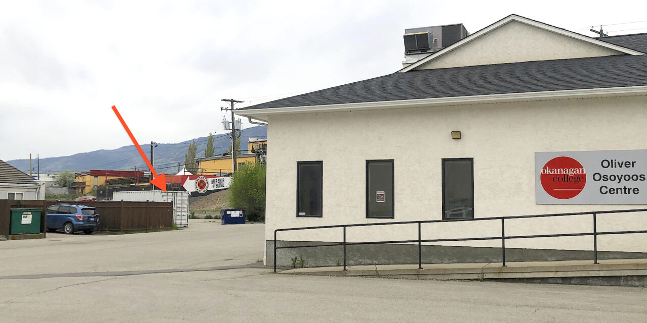 College to keep unsightly storage container downtown