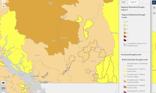 Okanagan region moved to Level 2 drought rating
