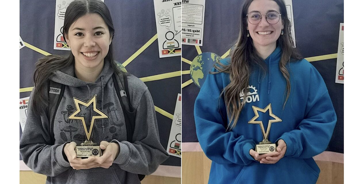 Oliver Rotary Club’s ‘Student of the Month’