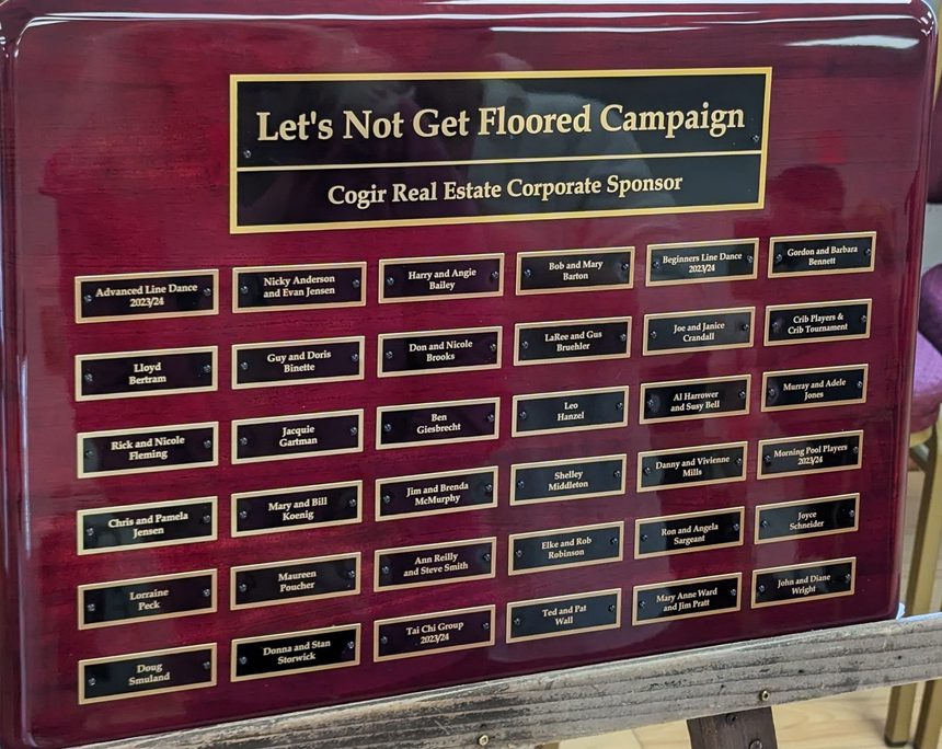seniors centre donors for new floor