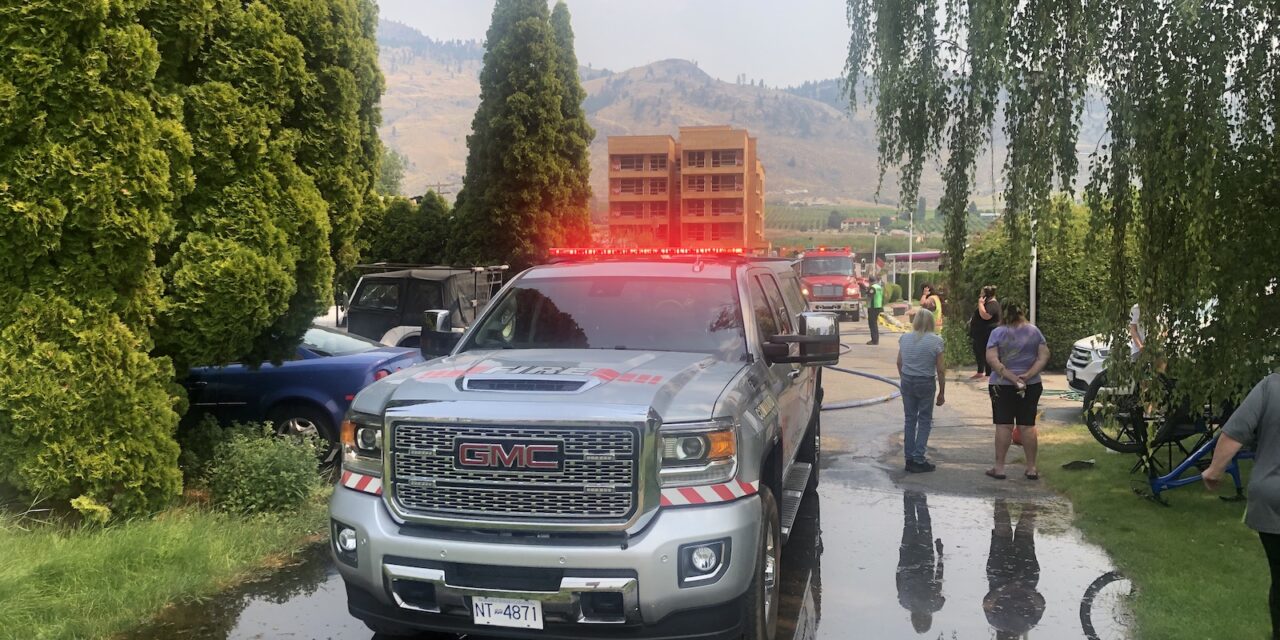 Cedar Lane structure fire contained by Osoyoos Fire Rescue