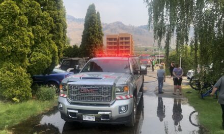 Cedar Lane structure fire contained by Osoyoos Fire Rescue