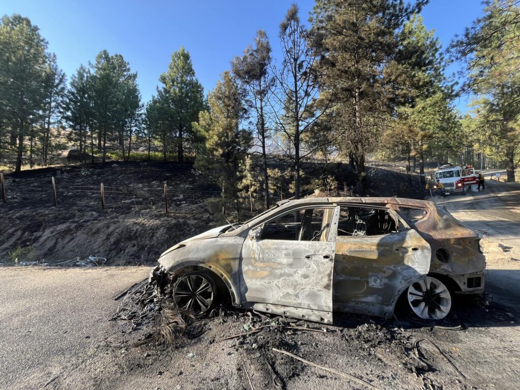 car fire