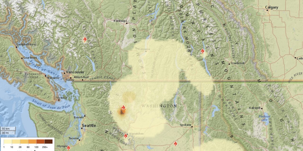 Smoke from Washington fire fills Okanagan skies