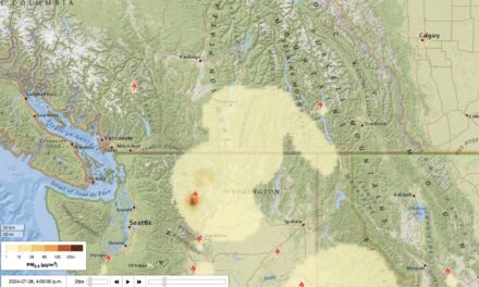 Smoke from Washington fire fills Okanagan skies