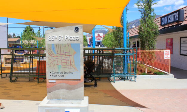 Almost done: 85th St. Plaza opened on Canada Day eve
