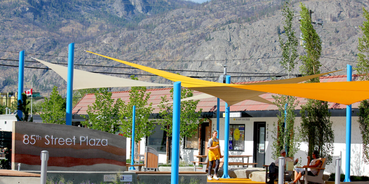 Almost done: 85th St. Plaza opened on Canada Day eve
