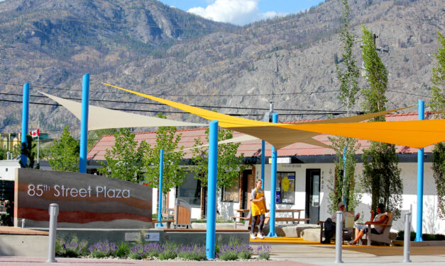 Almost done: 85th St. Plaza opened on Canada Day eve