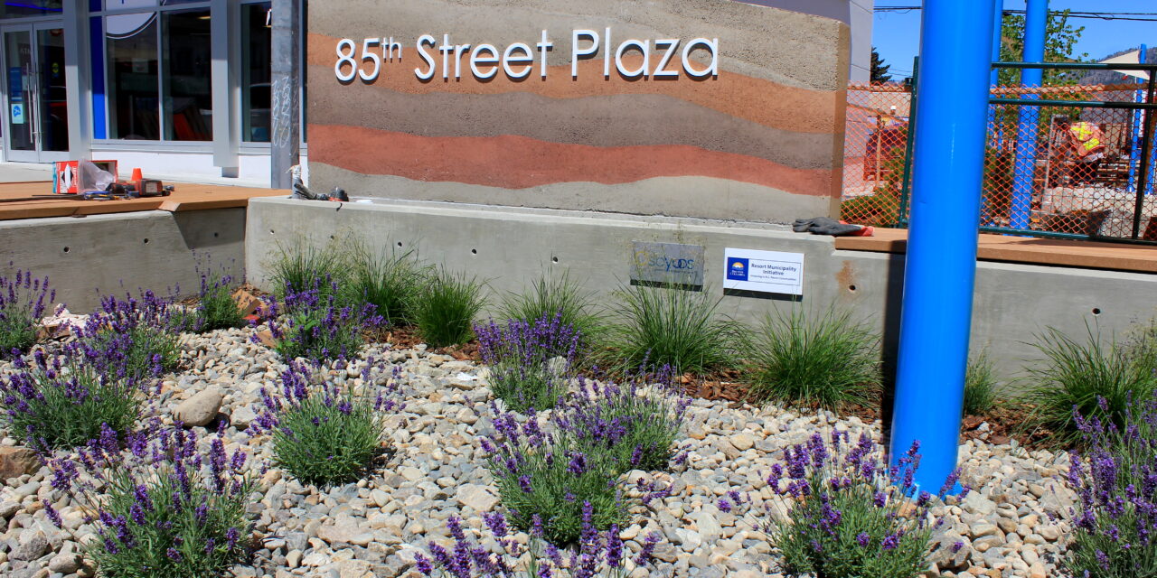 Almost done: 85th St. Plaza opened on Canada Day eve
