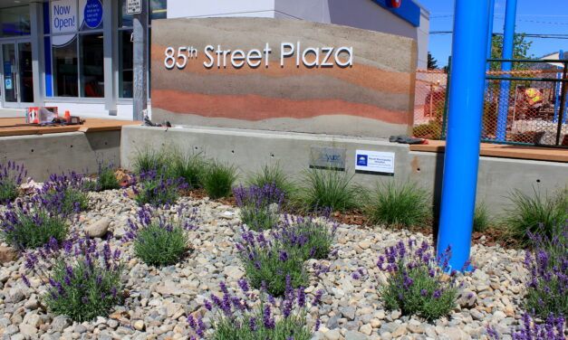 Almost done: 85th St. Plaza opened on Canada Day eve