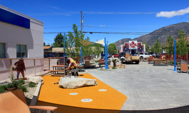 Almost done: 85th St. Plaza opened on Canada Day eve