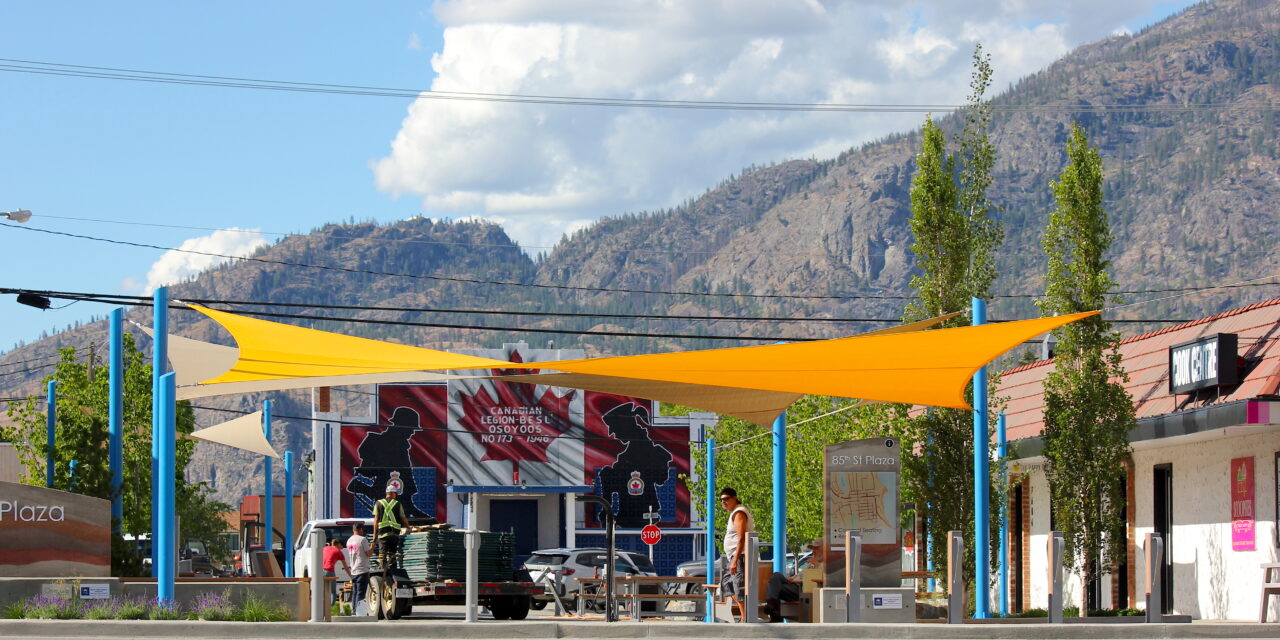 Almost done: 85th St. Plaza opened on Canada Day eve