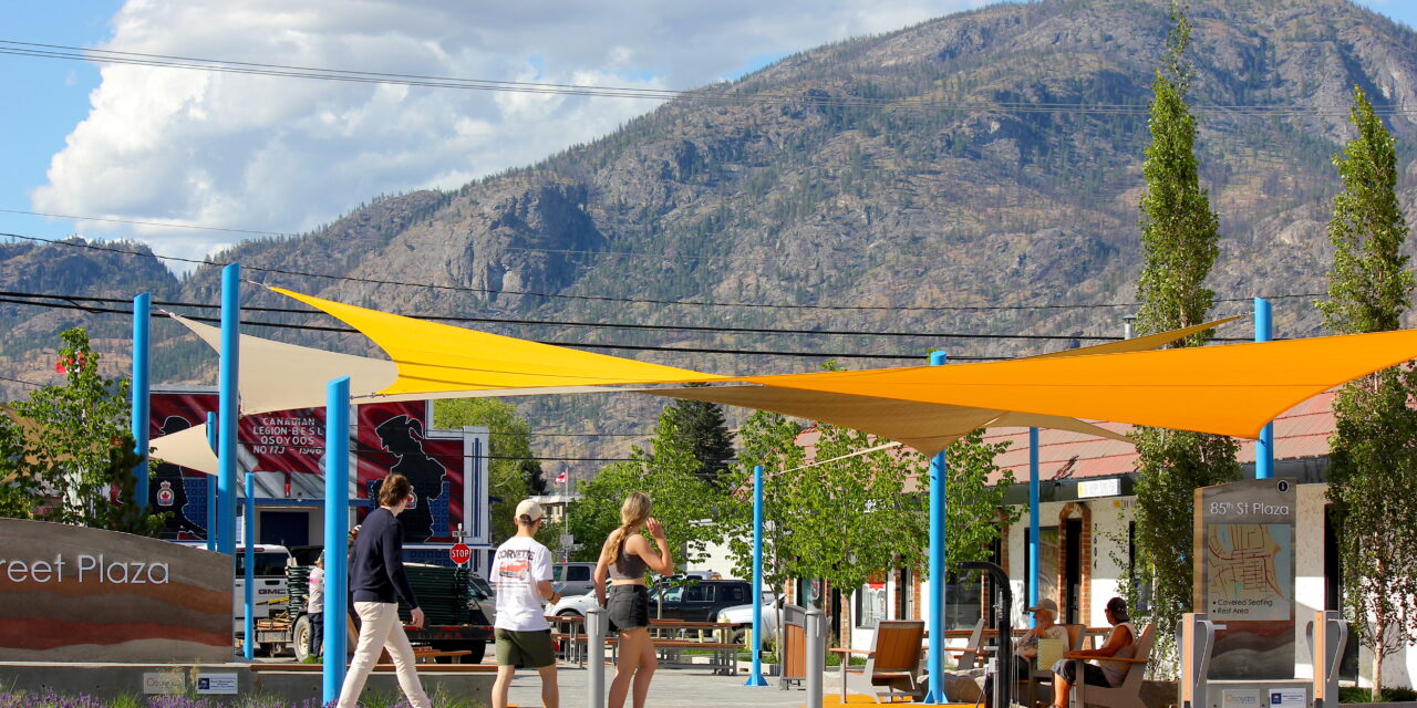 Almost done: 85th St. Plaza opened on Canada Day eve