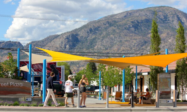 Almost done: 85th St. Plaza opened on Canada Day eve