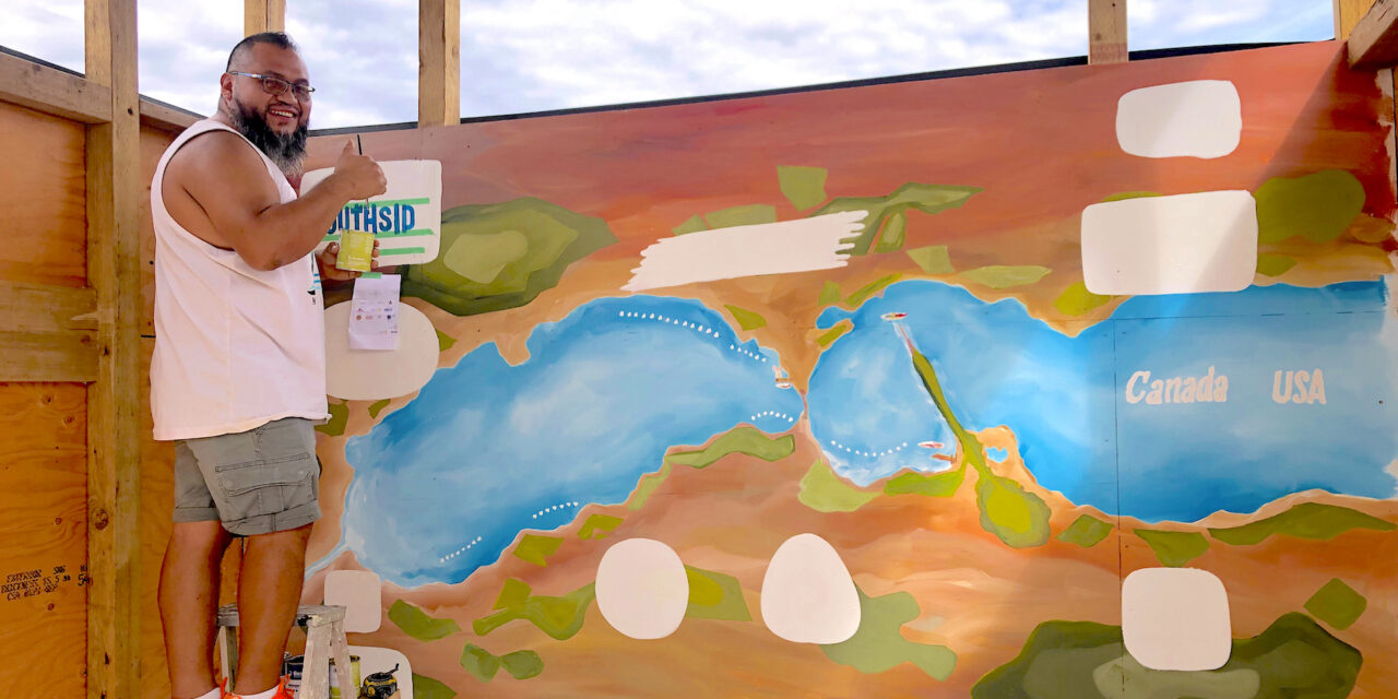 Safe Boating Station progresses with a new mural