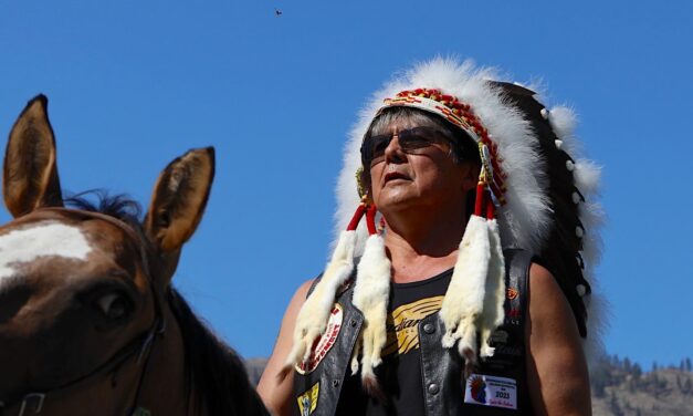 Historic horseback crossing by Syilx Okanagan people 