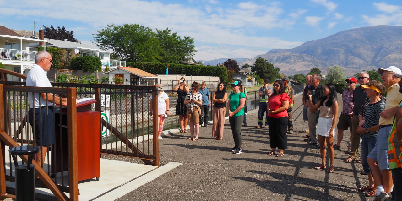 Oliver officially opens new Ditch Trail recreational path