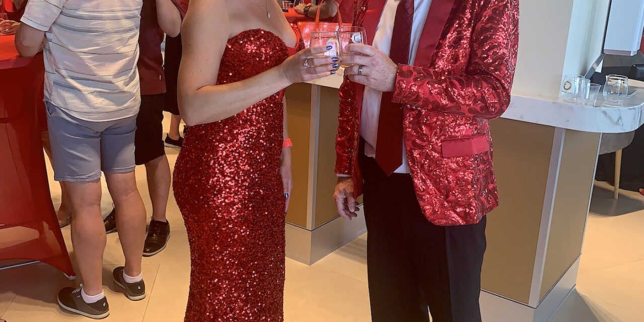 Revelers in red attend annual Soirée Rouge