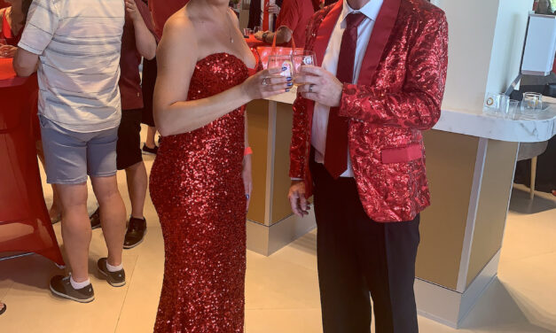 Revelers in red attend annual Soirée Rouge