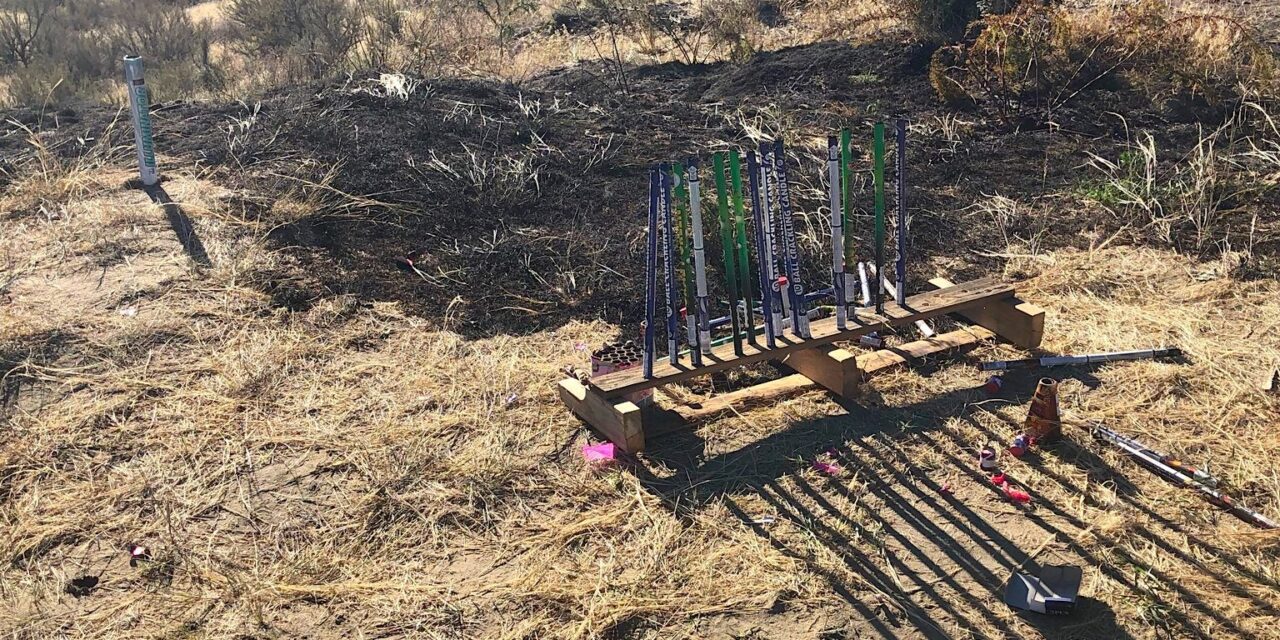 Fireworks result in Fairview brushfire