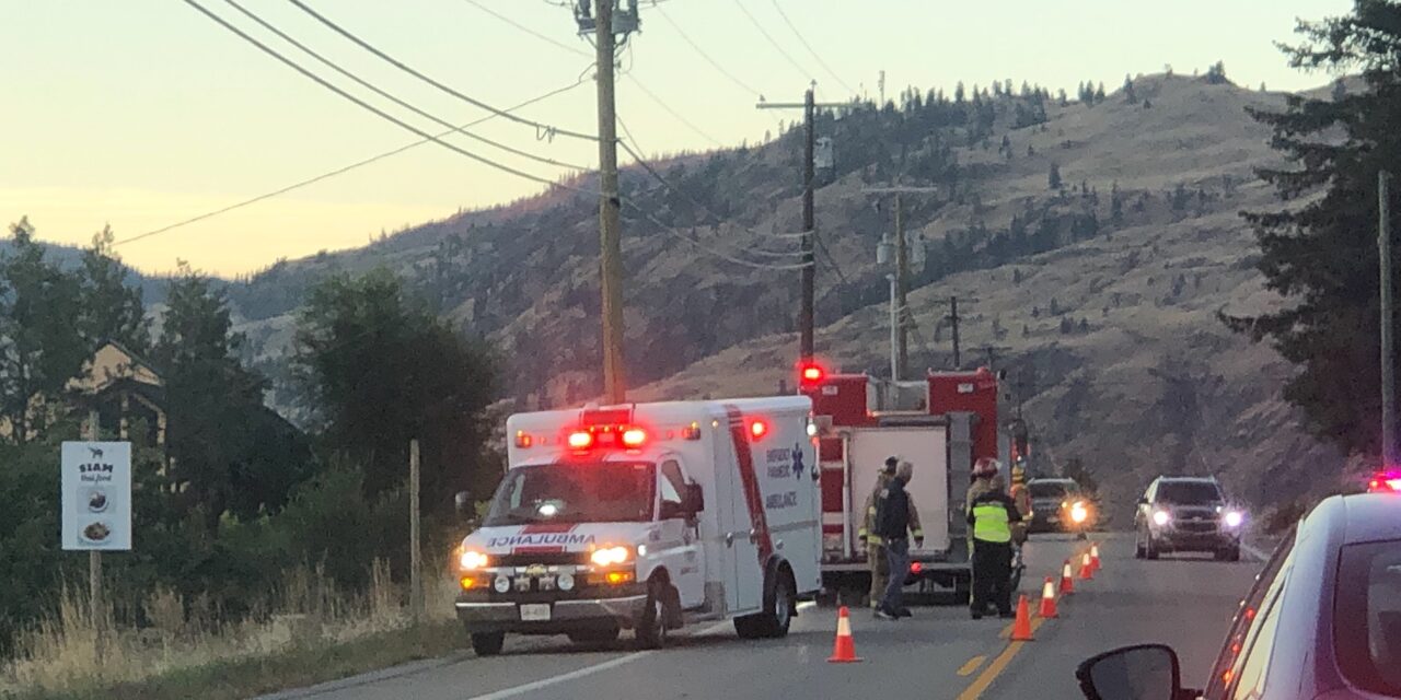 Peak season for deer collisions as Hwy. 97 single lane Wed a.m.