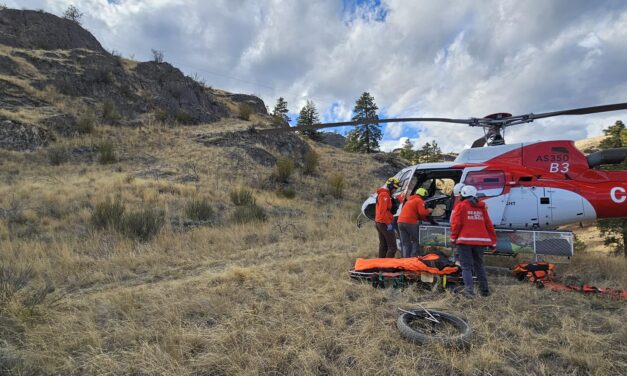 OOSAR rescue injured individual on local trail