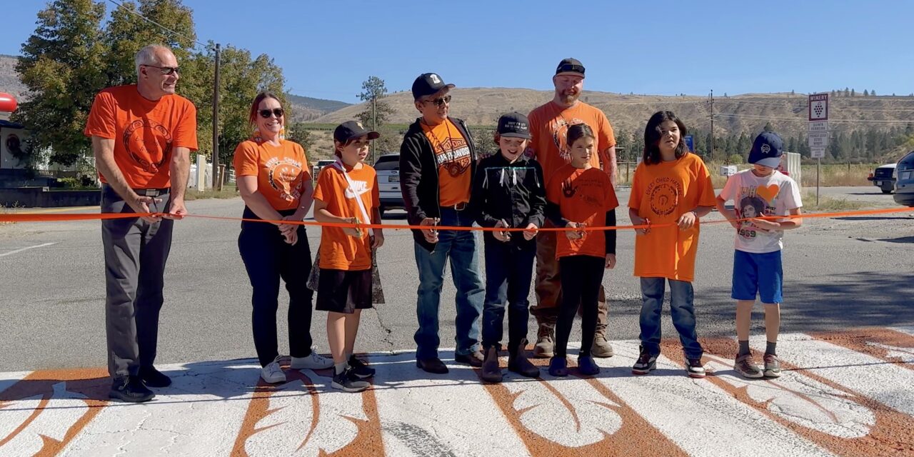New Oliver crosswalk honours Truth and Reconciliation