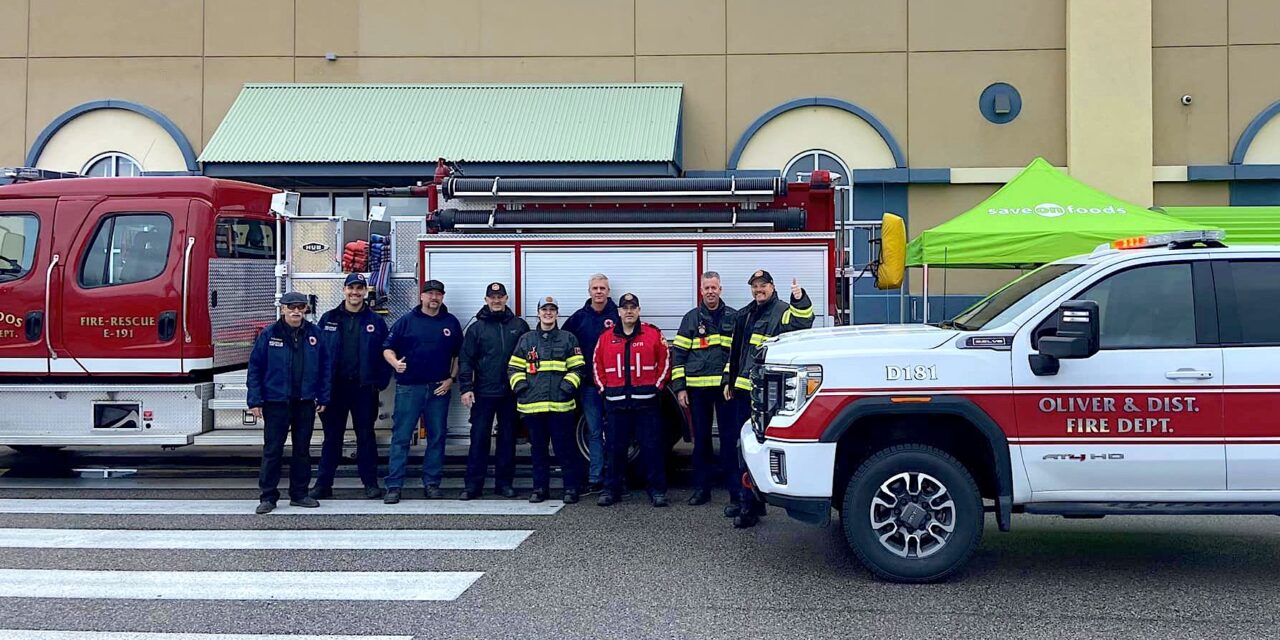 Firefighters pull in donations for Osoyoos Food Bank