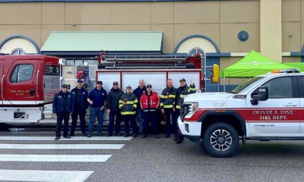 Firefighters pull in donations for Osoyoos Food Bank