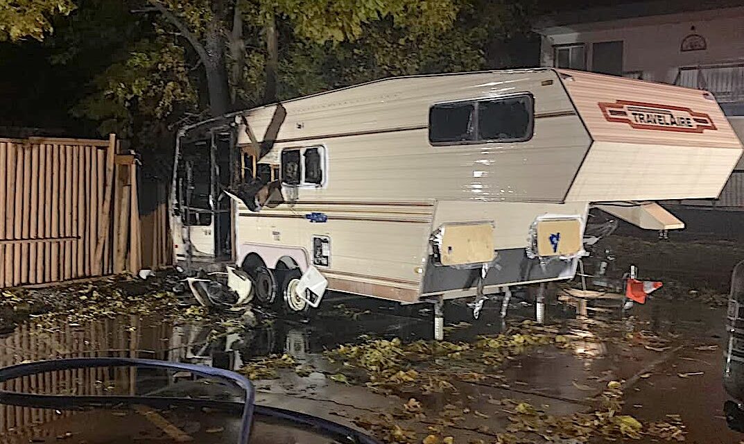 Osoyoos firefighters respond to RV blaze