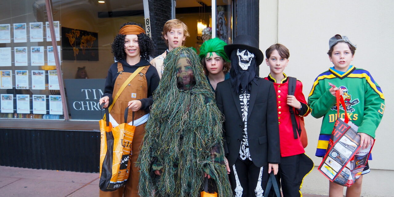 Celebrating Halloween with Trick or Treat on Main St.