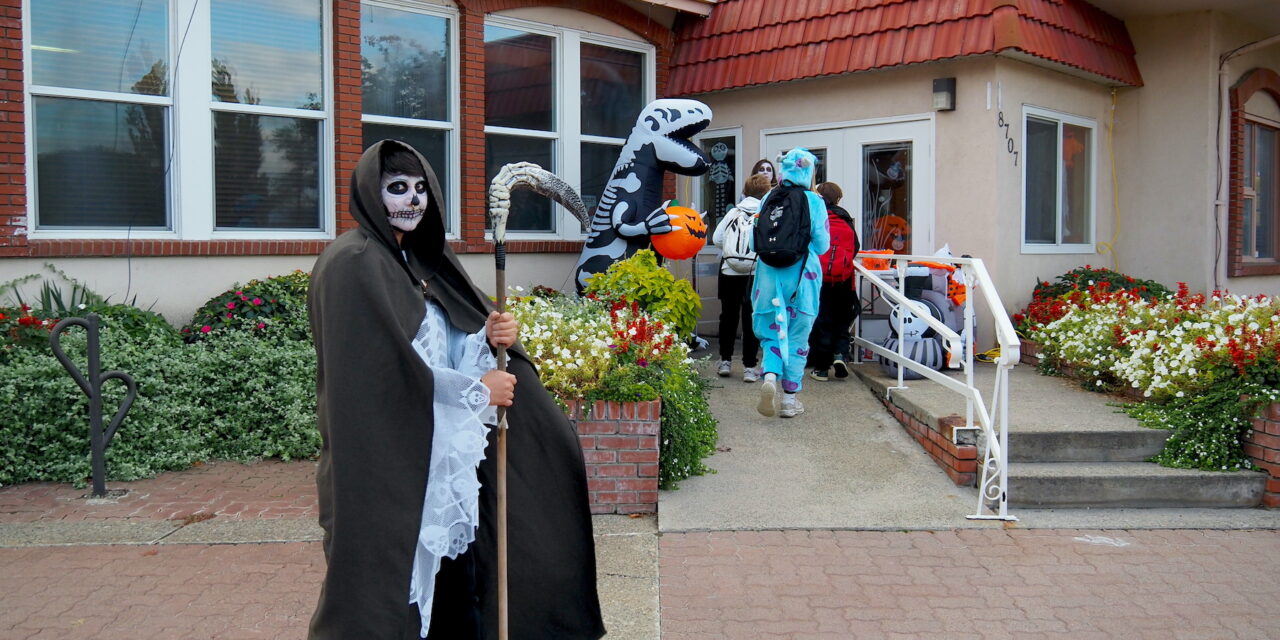 Celebrating Halloween with Trick or Treat on Main St.