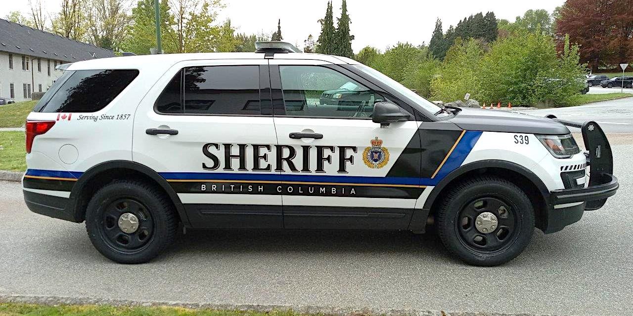 BC Sheriff Service conducting driver training in Oliver