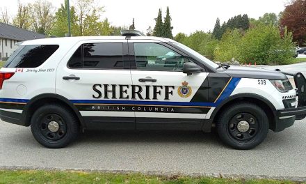 BC Sheriff Service conducting driver training in Oliver