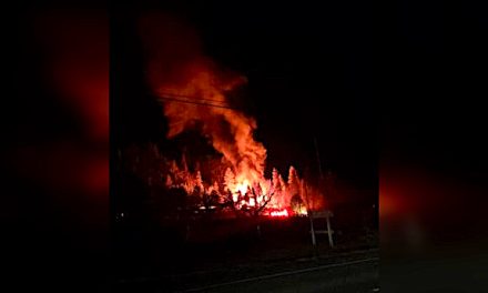 House destroyed in fire north of Oliver