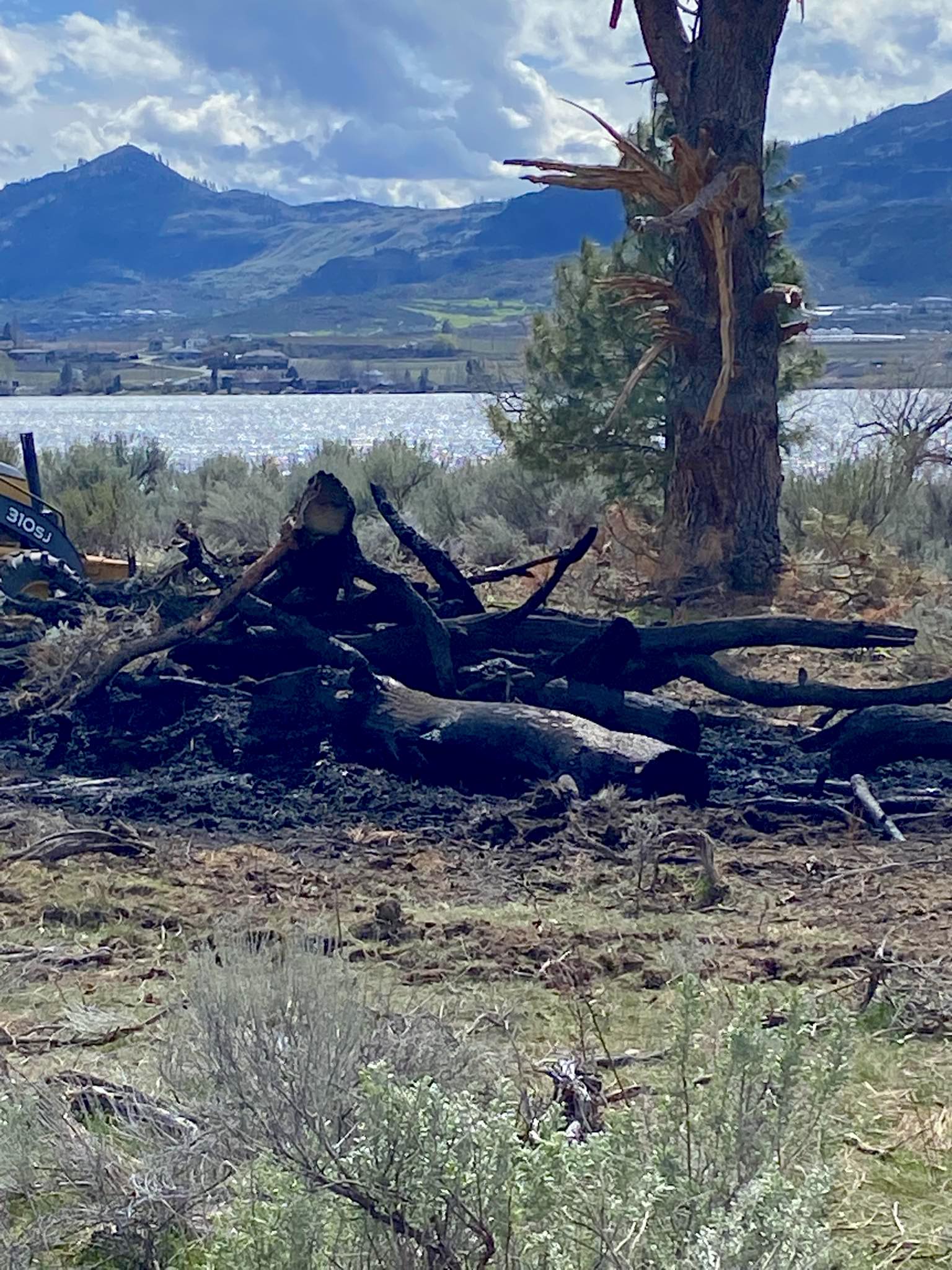 burn pile on bull pine road ofr