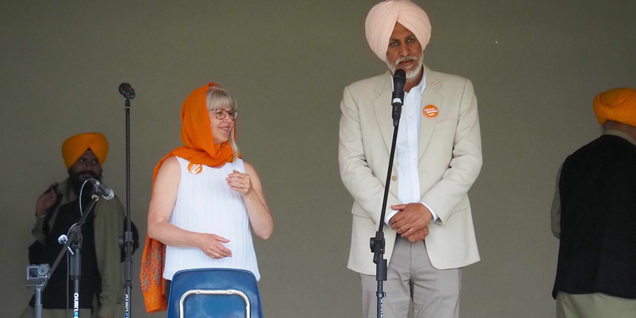 NDP’s Sankey visits Vaisakhi festival on final campaign day