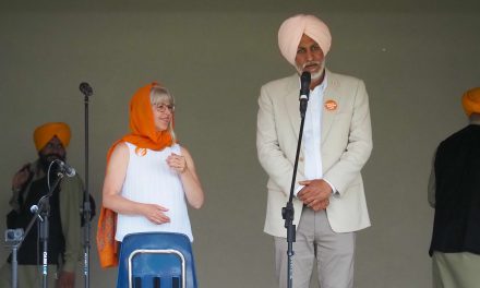 NDP’s Sankey visits Vaisakhi festival on final campaign day