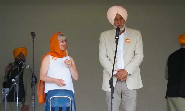 NDP’s Sankey visits Vaisakhi festival on final campaign day