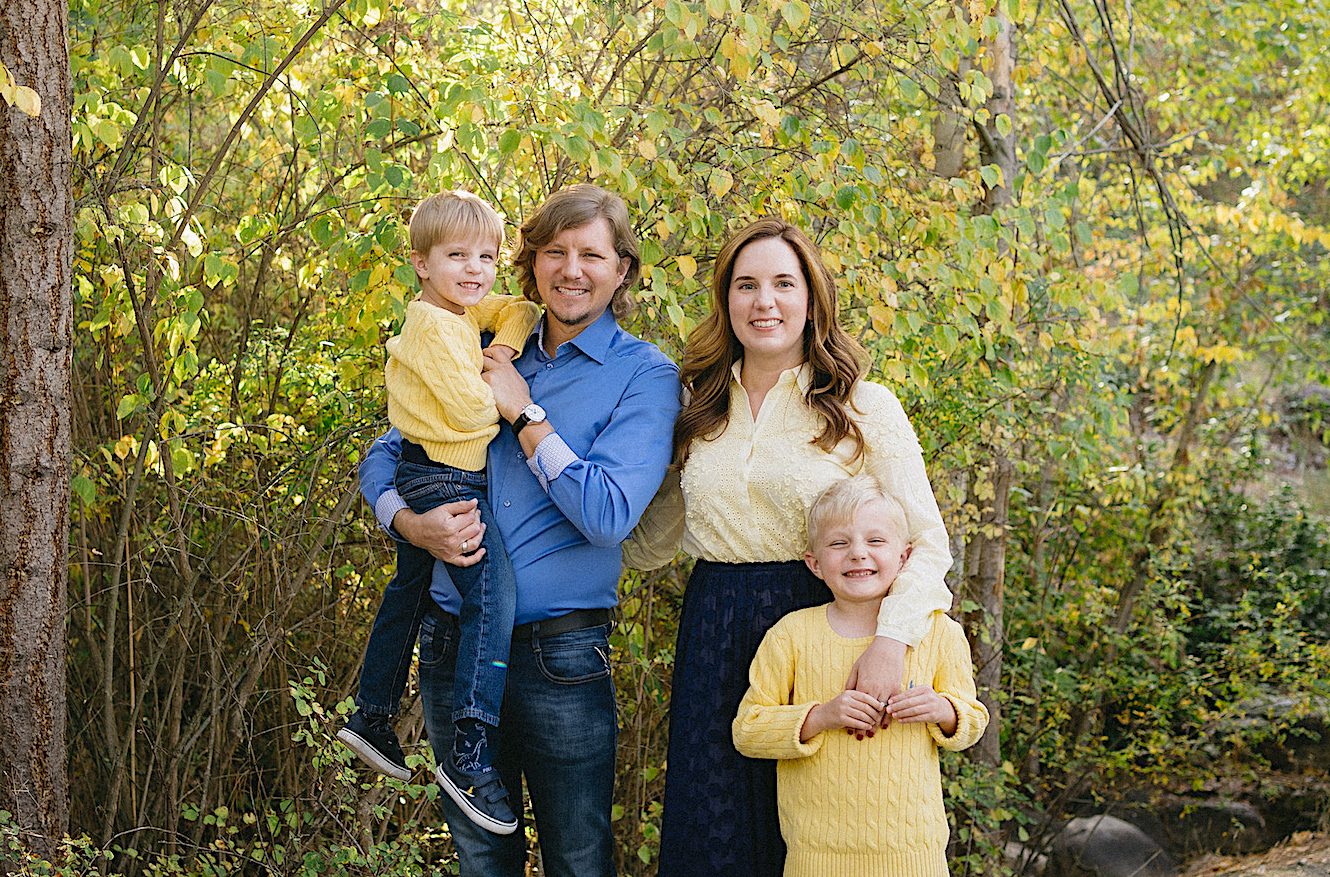 AJ Stewart and his family.