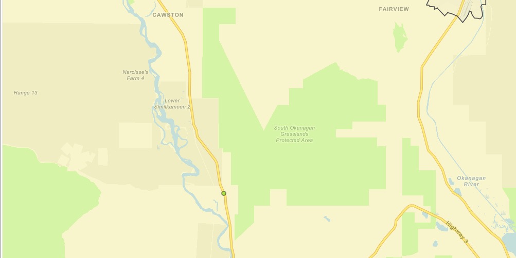 Human-caused fire along Hwy. 3 under control