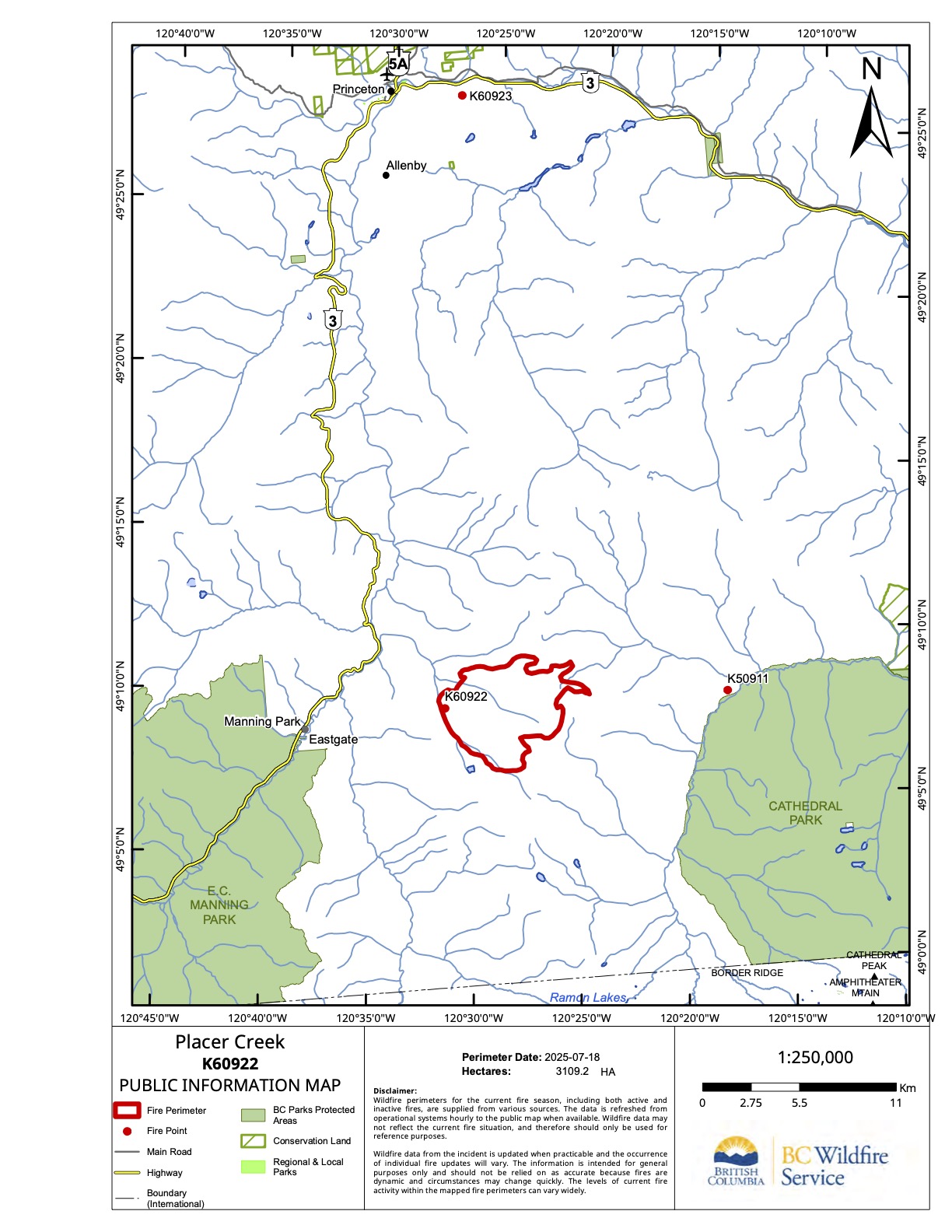 Placer Creek Wildfire