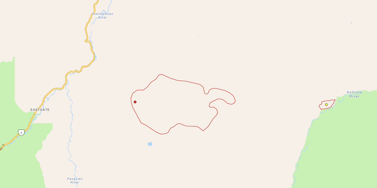 Placer Creek Wildfire now estimated at 2,600 ha