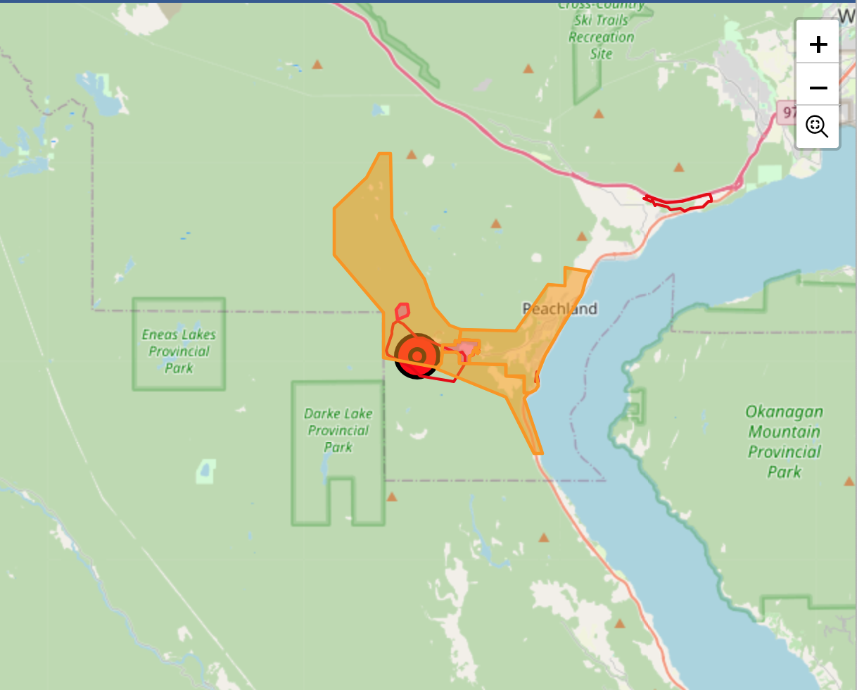 Peachland wildfire - sept